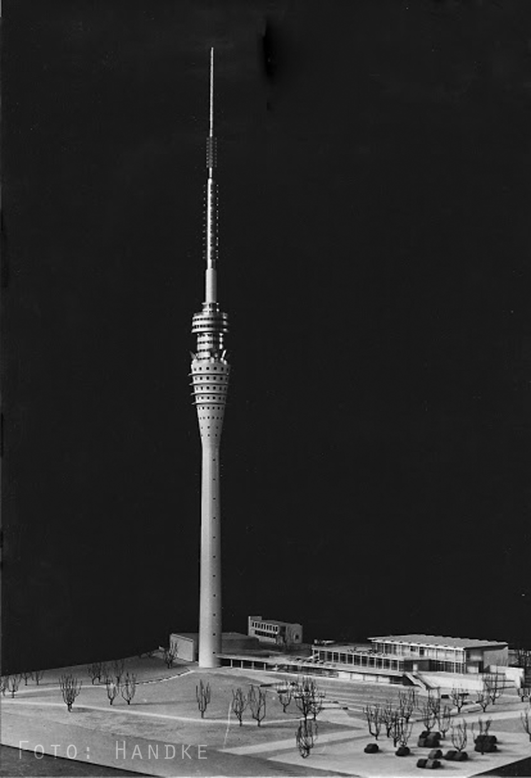 Modell Fernsehturm Dresden, Foto: Handke