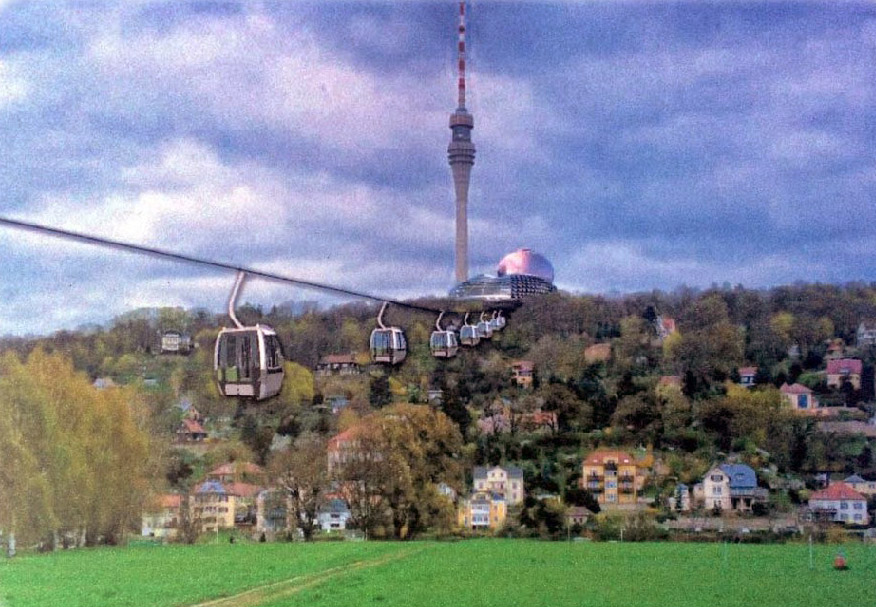 Bildmontage aus dem Exposé, Fernsehturm Dresden e.V.