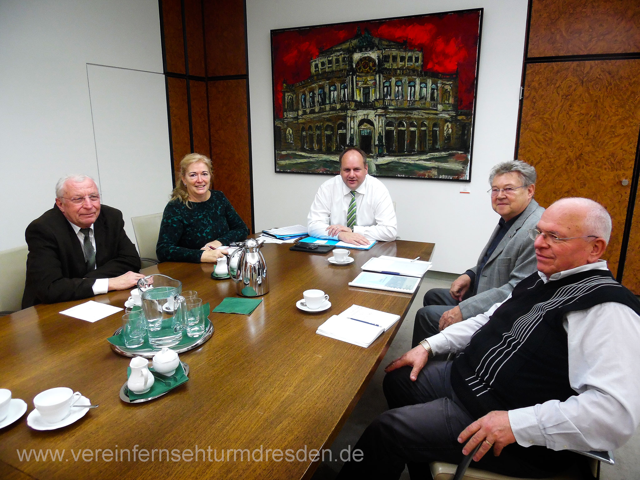 Gesprächsrunde beim Dresdner Oberbürgermeister