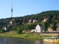 Blick zum Fernsehturm Dresden