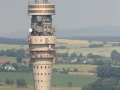 Dresdner Fernsehturm aus der Luft aufgenommen