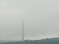 Fernsehturm Dresden im Nebel