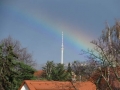 Fernsehturm unter dem Regenbogen