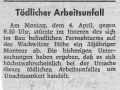 Arbeitsunfall